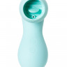 Вакуумный стимулятор клитора с язычком JOS DINGO, силикон, голубой, 9,5 см
