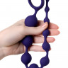 Анальная цепочка ToDo by Toyfa Grape, силикон, фиолетовая, 35 см,  2,7 см