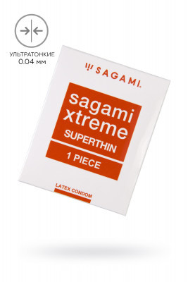Презервативы Sagami, Superthin, латекс, 18,5 см, 5,2 см, 1 шт.