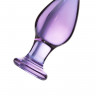 Анальная втулка Sexus Glass, стекло, фиолетовая, 10 см,  4 см