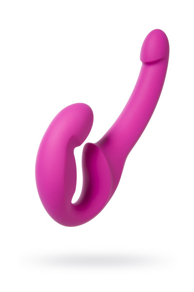Безремневой страпон «Bend Over Boyfriend» для женщин от компании ToyJoy, цвет фиолетовый, TOY9697