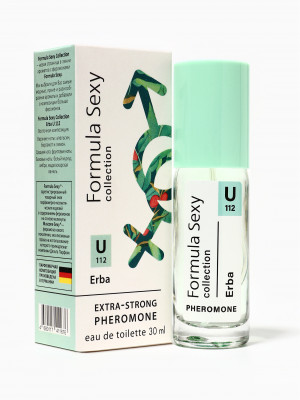 Туалетная вода женская с феромонами Formula Sexy collection Erba U112, 30 мл