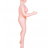 Кукла надувная Dolls-X by TOYFA Hannah, блондинка, с тремя отверстиями, кибер вставка: вагина