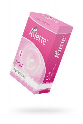 Презервативы Arlette, light, латекс, ультратонкие, 19 см, 5,5 см, 6 шт.