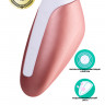 Вакуум-волновой бесконтактный стимулятор клитора Satisfyer Love Breeze, силикон, розовый, 9,5 см.