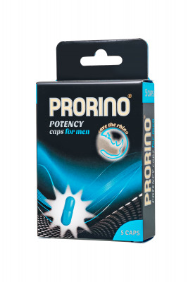 Энергетические капсулы Ero Prorino black line Libido, мужские, 5 шт.