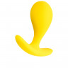 Анальная втулка ToDo by Toyfa Blob, силикон, желтая, 5,5 см,  2,1 см