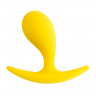 Анальная втулка ToDo by Toyfa Blob, силикон, желтая, 5,5 см,  2,1 см