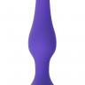 Анальная втулка A-Toys by TOYFA, силикон, фиолетовая, 11,3 см