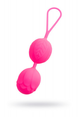 Вагинальные шарики Eromantica Blossom, силикон, фиолетовый,  3,5  см