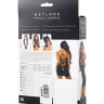 Платье STELLA из материала Wetlook с открытым декольте, черное, S