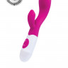 Вибратор с клиторальным стимулятором TOYFA A-Toys Fela, силикон, розовый, 20,5 см