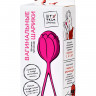 Вагинальный шарик Штучки-дрючки, силикон, розовый,  3,5 см