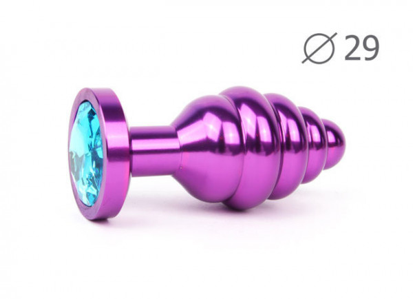 Втулка анальная "violet plug small" (фиолетовая), l 71 мм d 29 мм, вес 60г, цвет