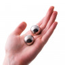 Вагинальные шарики Metal by TOYFA, металл, серебряные,  2,5 см