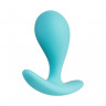 Анальная втулка ToDo by Toyfa Blob, силикон, голубая, 5,5 см,  2,1 см