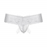 Шортики с бантиком открытые кружевные SoftLine Collection, белый, S/M
