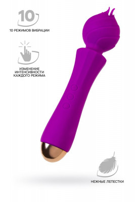 Вибратор Flovetta by Toyfa HYACINTH, силикон, фиолетовый, 21,5 см БЕЗ КОРОБКИ