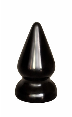 ПЛАГ-МАССАЖЕР ДЛЯ ПРОСТАТЫ BLACK MAGNUM 0 в ламинате L 100 мм, D 50 мм, цвет чёрный арт. 420000