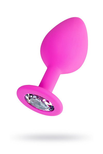 Анальная втулка ToDo by Toyfa Brilliant, силикон, розовая, 8 см,  3 см, 50 г