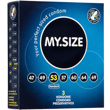 Презервативы  ''MY.SIZE'' №3 размер 53 (ширина 53mm) арт.3537