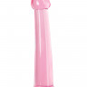 Нереалистичный фаллоимитатор Jelly Dildo L Toyfa Basic, TPE, розовый, 20 см