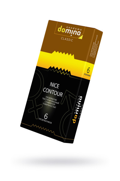 Презервативы Domino, classic, nice contour, 18 см, 5,2 см, 6 шт.