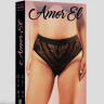 Черные трусики в размере Queen-Size.арт.AME-6053BLK-Q