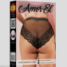 Черные трусики в размере Queen-Size.арт.AME-6053BLK-Q