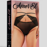 Черные трусики в размере Queen-Size.арт.AME-6054BLK-Q
