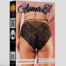 Черные трусики в размере Queen-Size.арт.AME-6054BLK-Q