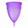 Менструальная чаша Штучки-Дрючки, силикон, фиолетовая, S
