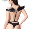 Портупея Pecado BDSM, «Крылья», натуральная кожа, черная
