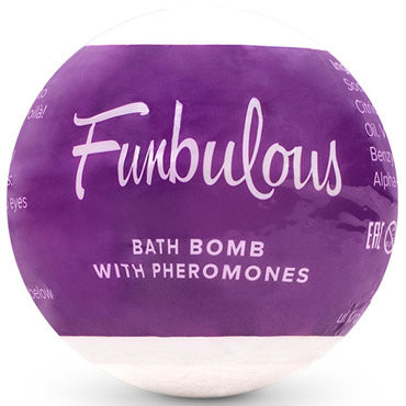 Obsessive Pheromone bath bomb Fun, 100 гр. Шипучая соль для ванны с феромонами, цветочно-фруктовый аромат арт.51035