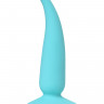 Анальная втулка ToDo by Toyfa Сappy, силикон, голубая, 12,5 см,  2,7 см