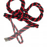 Наручники-оковы Pecado BDSM, "Узел-альфа", из хлопковой веревки, черно-красные, 3,3 м
