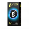 ПРЕЗЕРВАТИВЫ GANZO XXL 56 гладкие №12 BLACK EDITION (увеличенного размера), арт. 0701-119