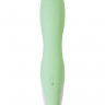 Нереалистичный вибратор Satisfyer Air Pump Bunny 5, силикон, зеленый, 15 см.