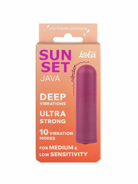 Перезаряжаемая Вибропуля Java Sunset Purple 9705-04lola