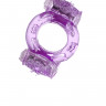 Эрекционное кольцо на пенис с двойной вибрацией TOYFA, TPE, фиолетовый