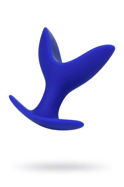 Расширяющая анальная втулка ToDo by Toyfa Bloom, силикон, синяя, 9 см,  6,5 см
