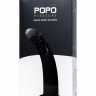 Анальный фаллоимитатор POPO Pleasure by TOYFA Serpens с изгибом S, силикон, черный, 13 см