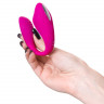 Вибратор для пар A-TOYS Cobrum, силикон, розовый, 9,6 см