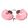 Шикарные наручники с пушистым мехом пастельно розового цвета (Be Mine)