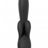 Вибромассажер Satisfyer Double Flex Connect App, черный, силикон