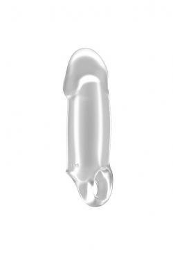 Увеличивающая насадка закрытого типа с кольцом для фиксации на мошонке No.37 - Stretchy Thick Penis