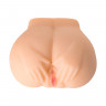 Мастурбатор реалистичный TOYFA Juicy Pussy Pauline с вибрацией, вагина и анус,TPR, телесный, 14,5 см