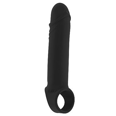 Увеличивающая насадка на пенис закрытого типа No.31 - Stretchy Penis Extension - Black