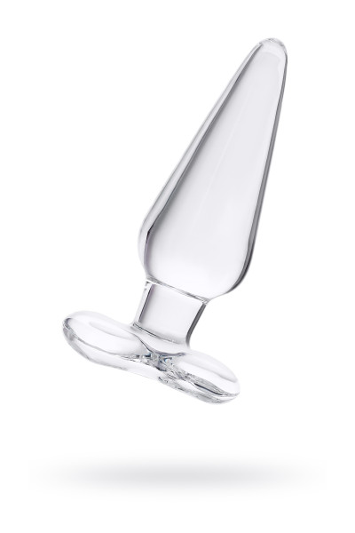 Анальная втулка Sexus Glass, стекло, прозрачная, 11,5 см,  3,5 см