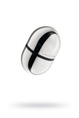 Электростимулятор яйцо Mystim Egg-cellent Egon S, хирургическая сталь, серебряный, 5.5 см